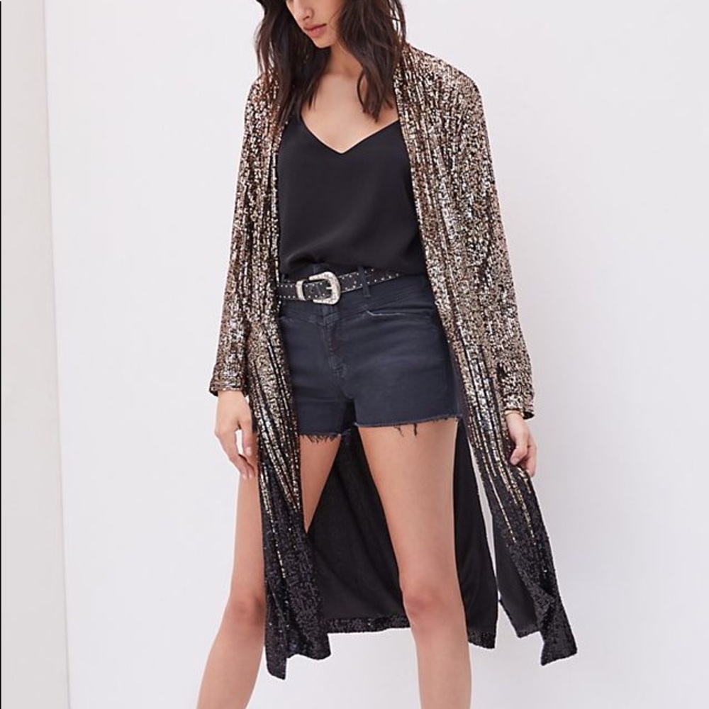 BB Dakota/Anthro Dulcinea Sequined Duster Jacket